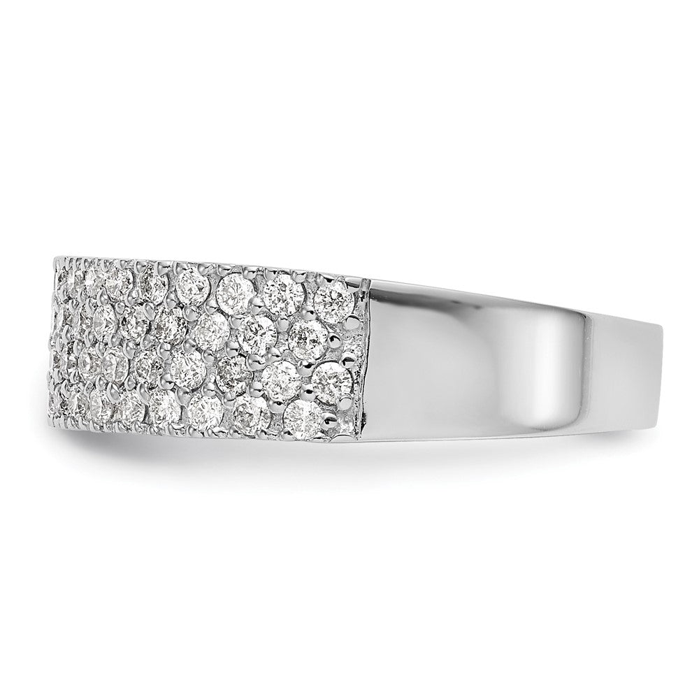 14K Weißgold Ring mit Diamanten in Micro-Pavé-Fassung, 0,625 ct