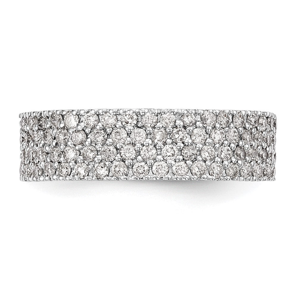 14K Weißgold Ring mit Diamanten in Micro-Pavé-Fassung, 0,625 ct
