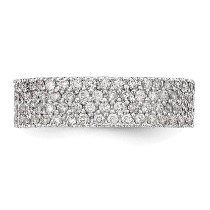 14K Weißgold Ring mit Diamanten in Micro-Pavé-Fassung, 0,625 ct