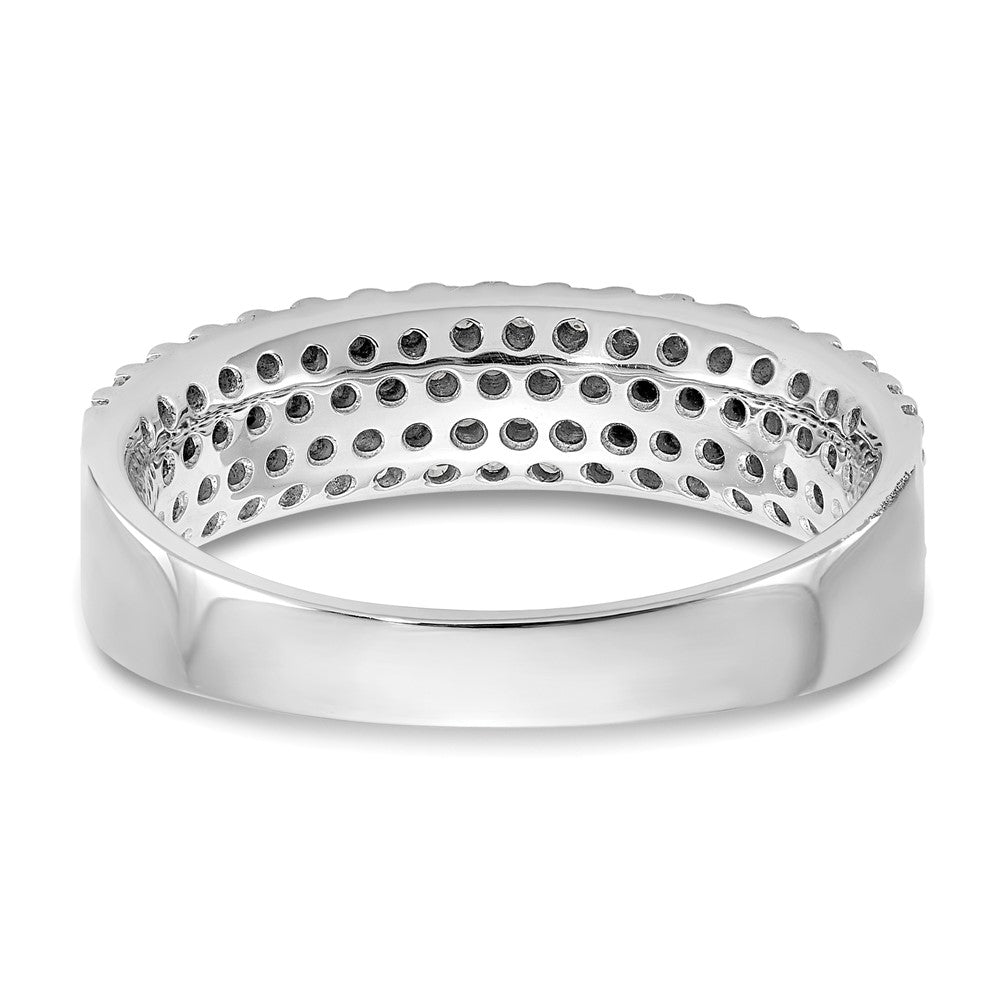 14K Weißgold Ring mit Diamanten in Micro-Pavé-Fassung, 0,625 ct