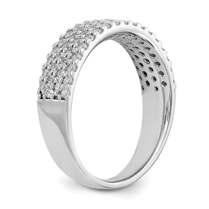 14K Weißgold Ring mit Diamanten in Micro-Pavé-Fassung, 0,625 ct