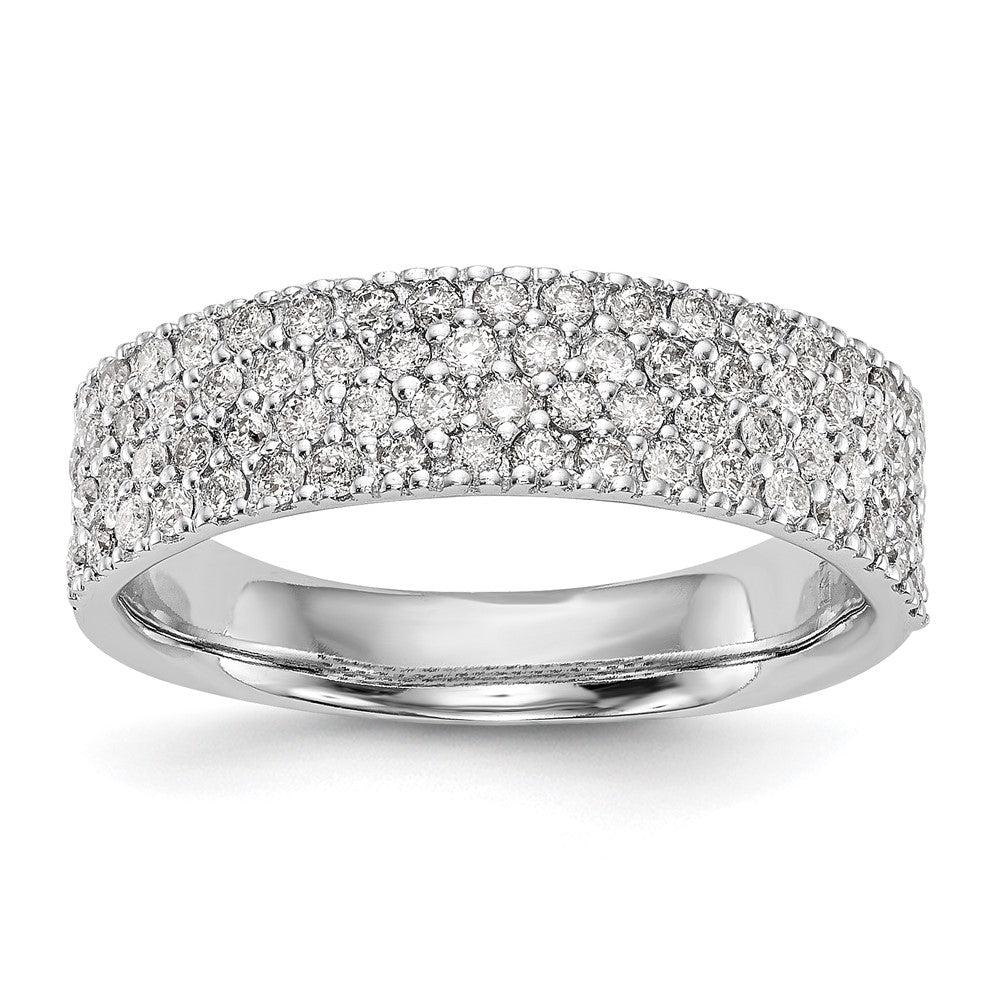 14K Weißgold Ring mit Diamanten in Micro-Pavé-Fassung, 0,625 ct