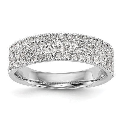 14K Weißgold Ring mit Diamanten in Micro-Pavé-Fassung, 0,625 ct