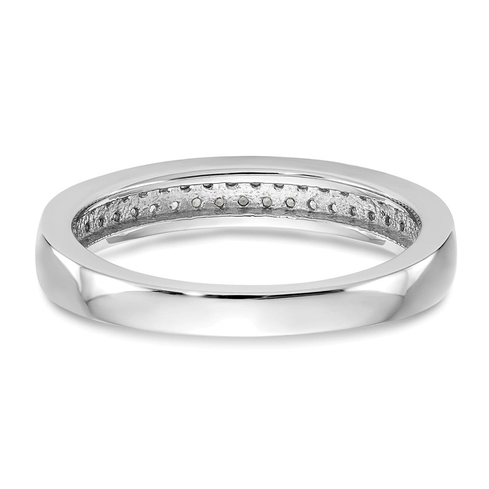 14K Weißgold Ehering mit natürlichen Diamanten, 0,21 ct Gesamtgewicht