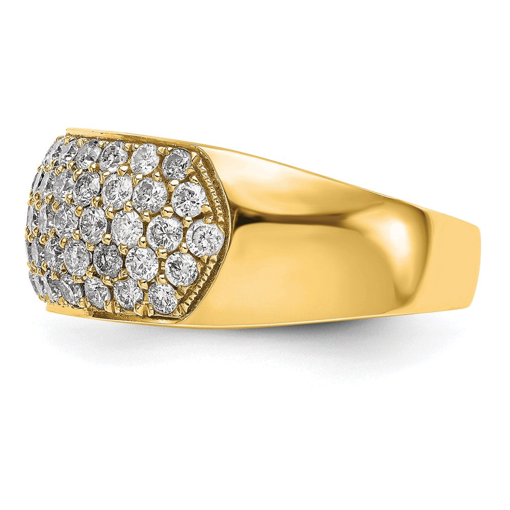 True Origin 14K Gelbgold 1 5/8 Karat Im Labor Gezüchtet Diamant Vs+ F+ Komplett Ehering Ring