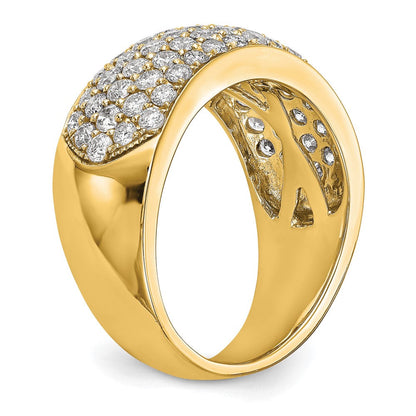 True Origin 14K Gelbgold 1 5/8 Karat Im Labor Gezüchtet Diamant Vs+ F+ Komplett Ehering Ring