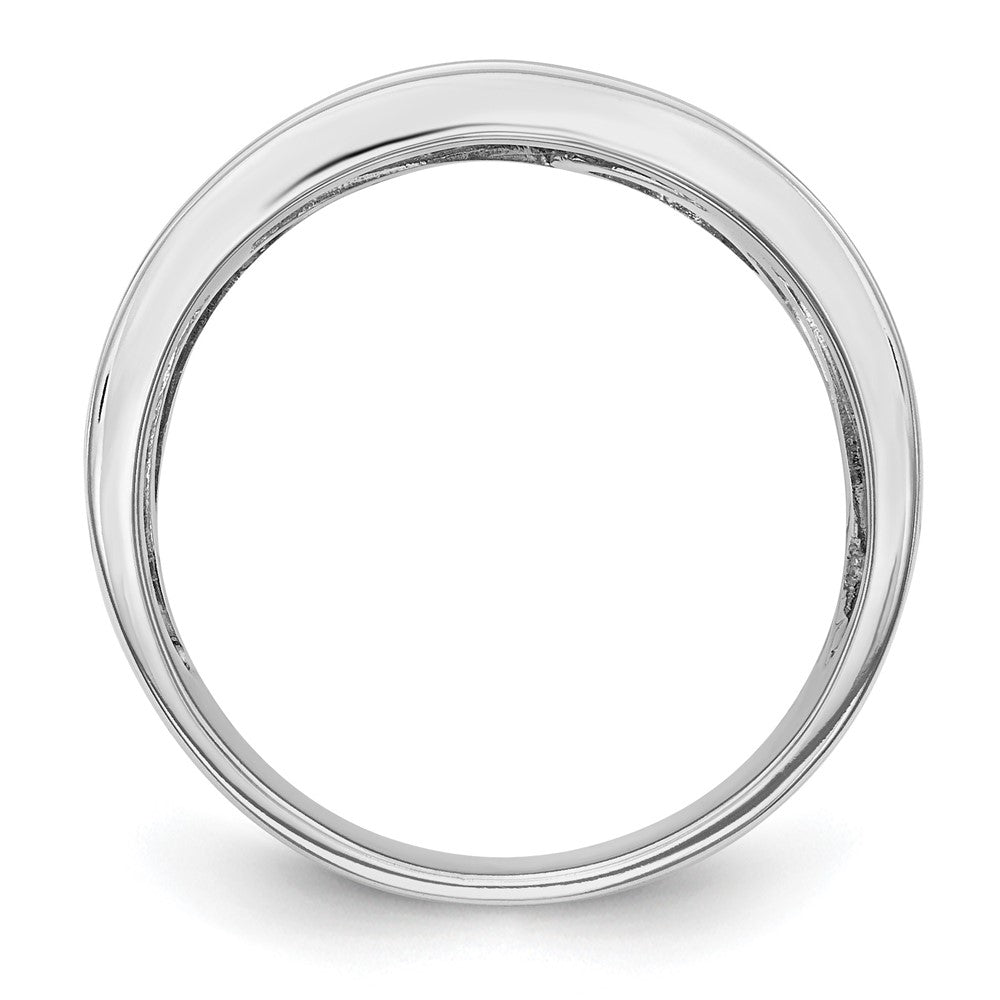 14K Weißgold Ring mit Micro-Pavé-Fassung und 1 ct. Diamanten, komplett besetzt