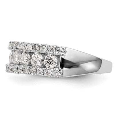 14K Weißgold Fashion-Ring mit 1,5 ct. im Labor gezüchteten Diamanten, VS/SI+ G+