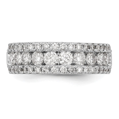 14K Weißgold Fashion-Ring mit 1,5 ct. im Labor gezüchteten Diamanten, VS/SI+ G+