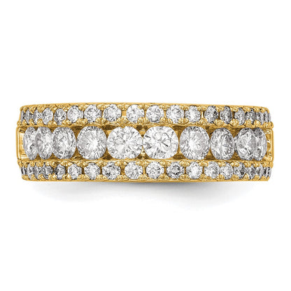 14K Gelbgold Fashion-Ring mit 1,5 ct. Labor-gezüchteten Diamanten VS/SI+ G+