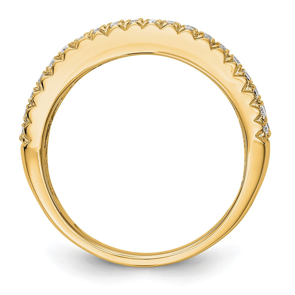 14K Gelbgold Ring mit echten Diamanten