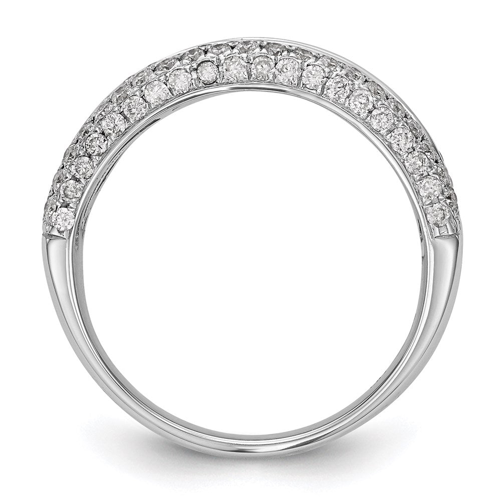 14K Weißgold Ehering mit natürlichen Diamanten, 2,92 ct Gesamtgewicht
