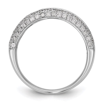 14K Weißgold Ehering mit natürlichen Diamanten, 2,92 ct Gesamtgewicht