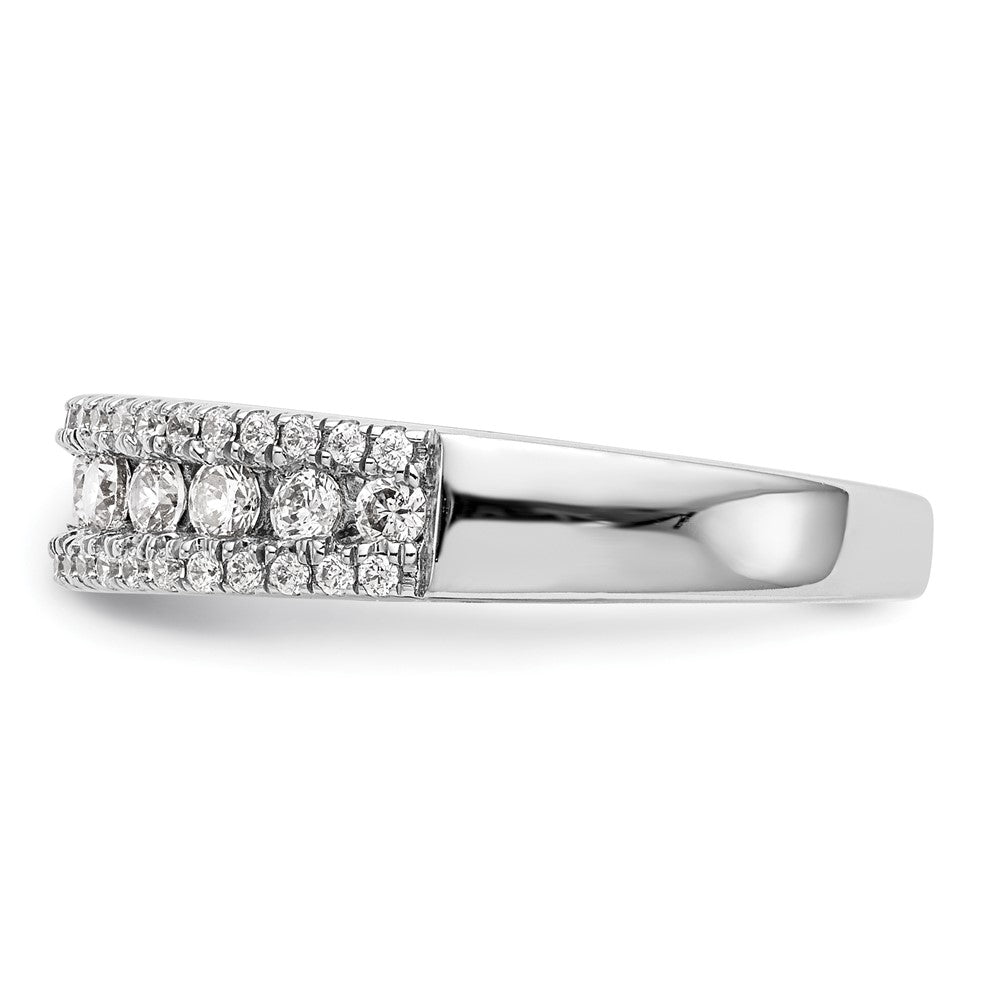 14K Weißgold Ring mit 1 ct. im Labor gezüchteten Diamanten, VS/SI+ G+