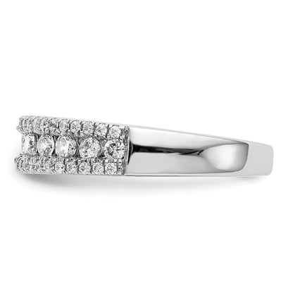 14K Weißgold Ring mit 1 ct. im Labor gezüchteten Diamanten, VS/SI+ G+