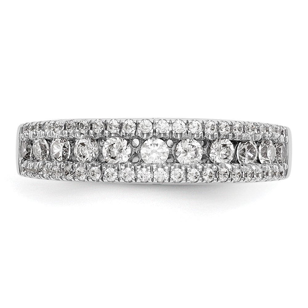 14K Weißgold Ring mit 1 ct. im Labor gezüchteten Diamanten, VS/SI+ G+
