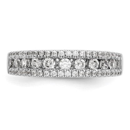 14K Weißgold Ring mit 1 ct. im Labor gezüchteten Diamanten, VS/SI+ G+