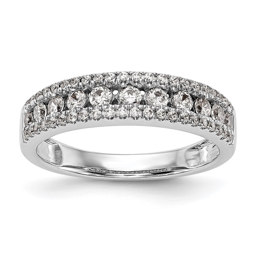 14K Weißgold Ring mit 1 ct. im Labor gezüchteten Diamanten, VS/SI+ G+