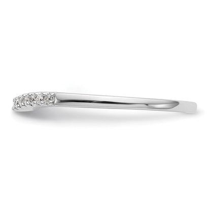 14K Weißgold Set aus 2 Eheringen mit natürlichen Diamanten, 0,18 ct