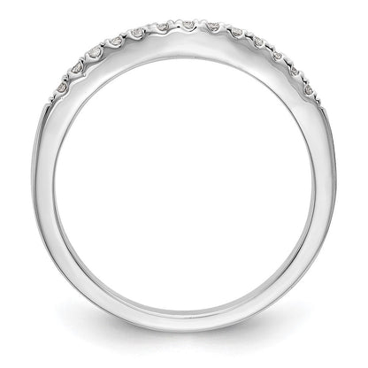 14K Weißgold 0,33 ct. Laborgezüchtete Diamant VS/SI+ G+ Set aus zwei geschwungenen Eheringen