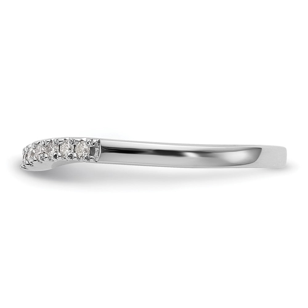 14K Weißgold 0,33 ct. Laborgezüchtete Diamant VS/SI+ G+ Set aus zwei geschwungenen Eheringen