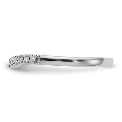 14K Weißgold 0,33 ct. Laborgezüchtete Diamant VS/SI+ G+ Set aus zwei geschwungenen Eheringen