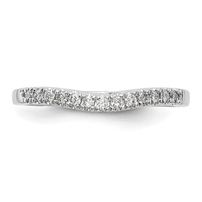 14K Weißgold 0,33 ct. Laborgezüchtete Diamant VS/SI+ G+ Set aus zwei geschwungenen Eheringen