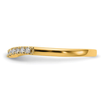Set aus zwei 14K Gelbgold Ehering mit echten Diamanten