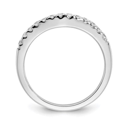 14K Weißgold 0,625 ct. Laborgezüchtete Diamant VS/SI+ G+ Komplettset aus zwei geschwungenen Eheringen