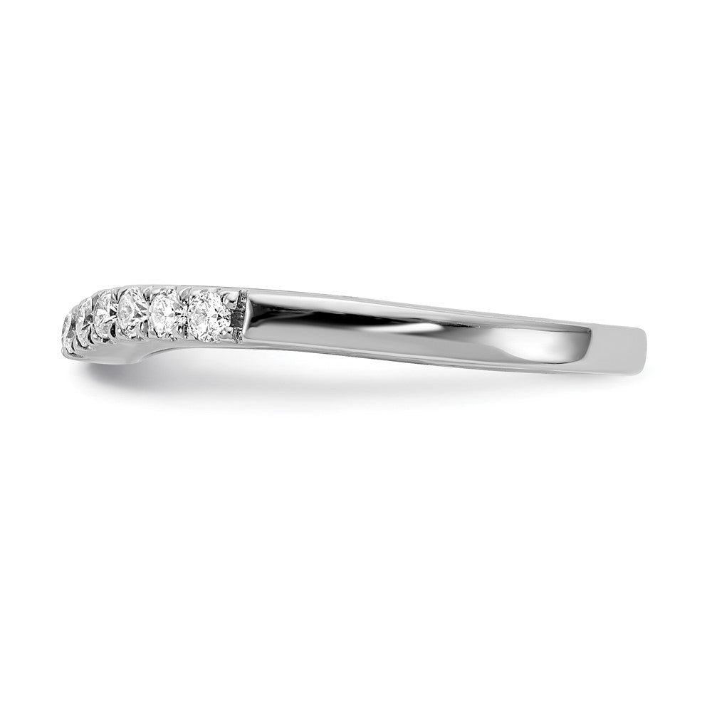 14K Weißgold 0,625 ct. Laborgezüchtete Diamant VS/SI+ G+ Komplettset aus zwei geschwungenen Eheringen