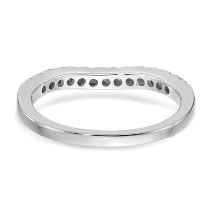 14K Weißgold 0,625 ct. Laborgezüchtete Diamant VS/SI+ G+ Komplettset aus zwei geschwungenen Eheringen