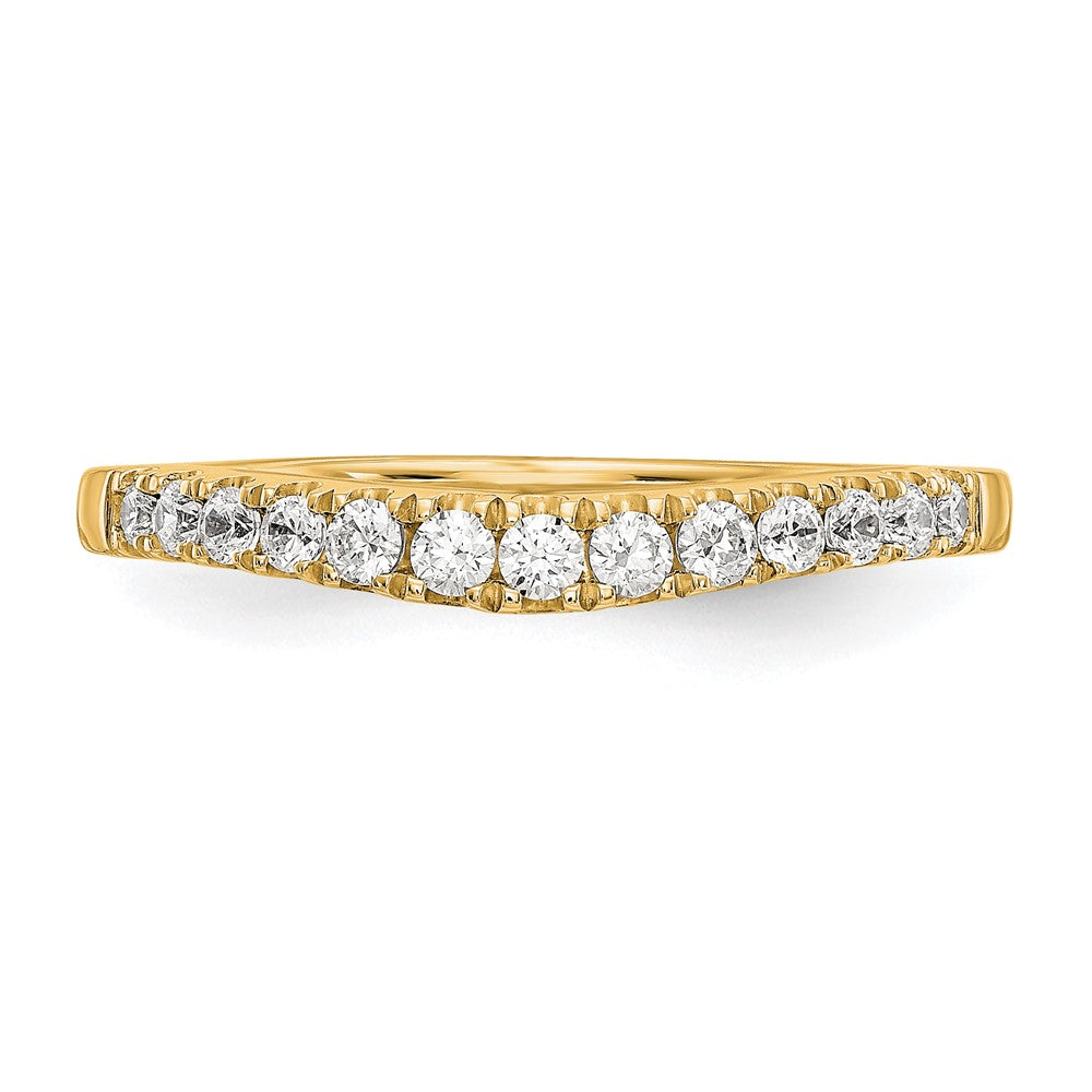 14K Gelbgold Set aus 2 Eheringen mit echten Diamanten