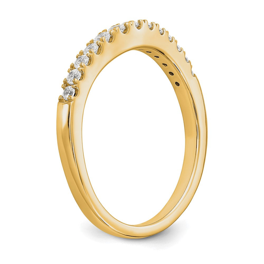 14K Gelbgold Set aus 2 Eheringen mit echten Diamanten