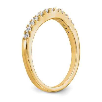 14K Gelbgold Set aus 2 Eheringen mit echten Diamanten