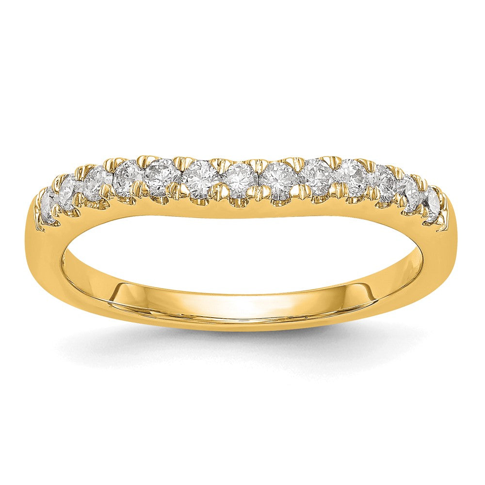 14K Gelbgold Set aus 2 Eheringen mit echten Diamanten