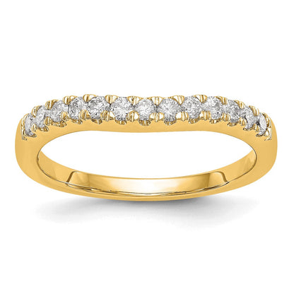 14K Gelbgold Set aus 2 Eheringen mit echten Diamanten