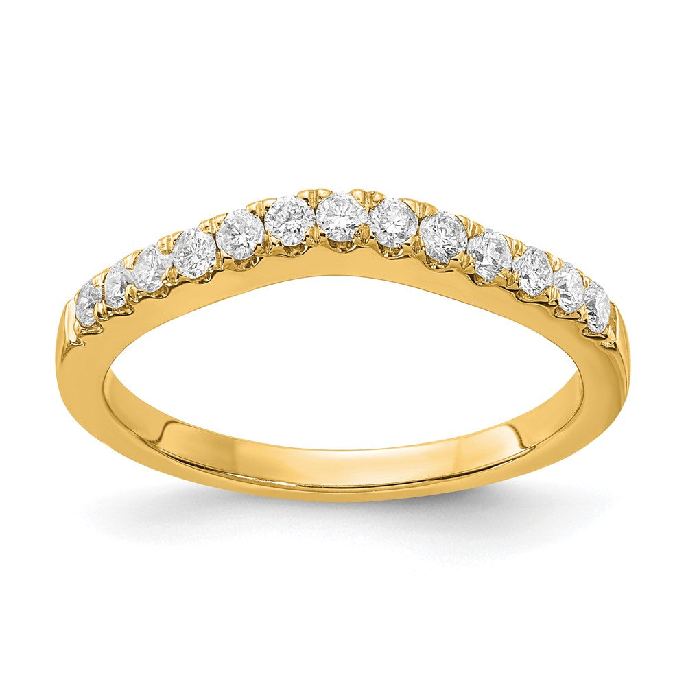 14K Gelbgold Set aus 2 Eheringen mit echten Diamanten