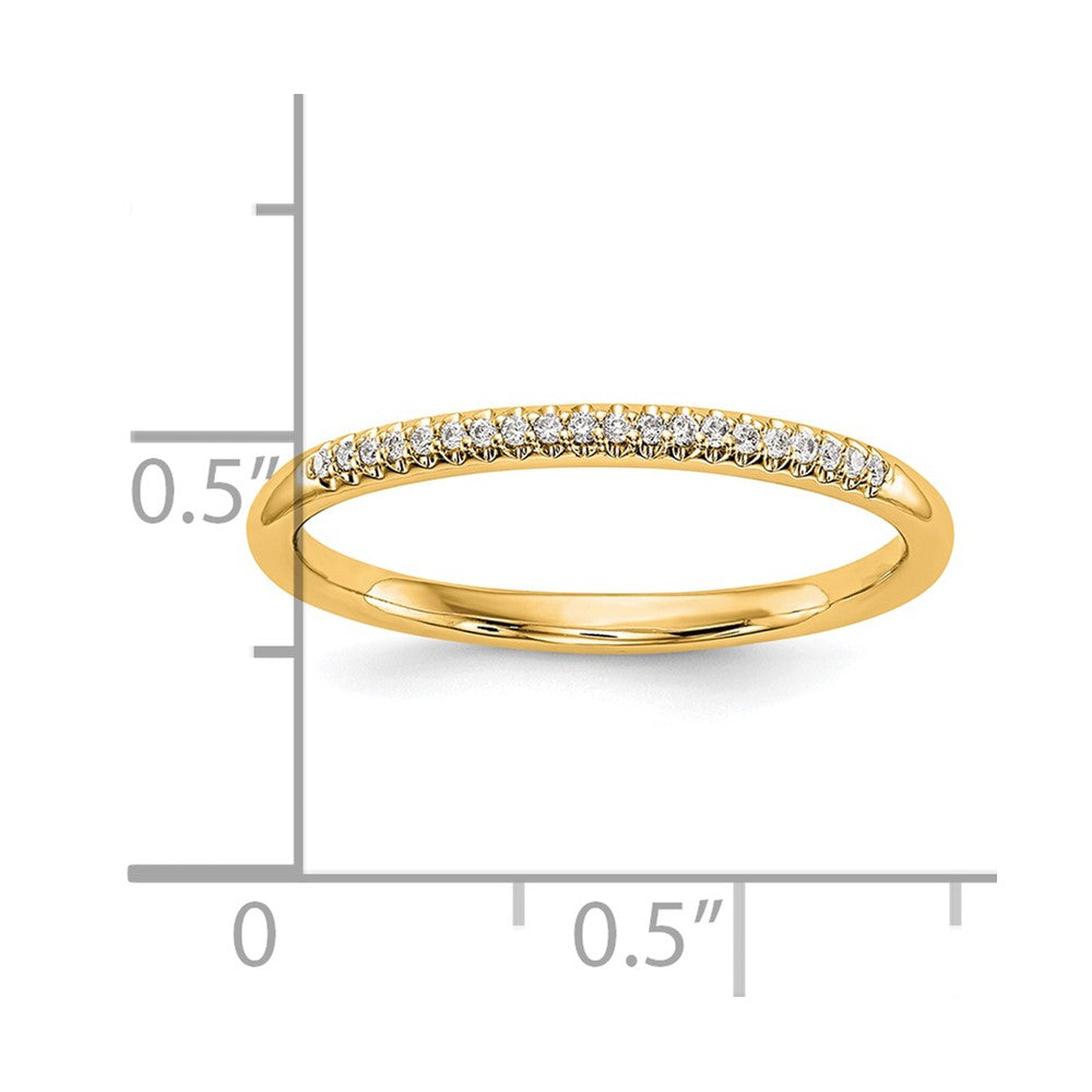 14K Gelbgold Ring mit echten Diamanten