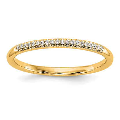 14K Gelbgold Ring mit echten Diamanten