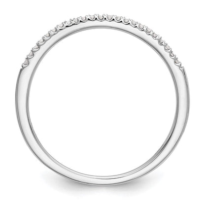 14K Weißgold Ehering mit natürlichen Diamanten