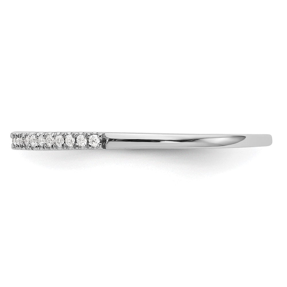 14K Weißgold Ehering mit natürlichen Diamanten