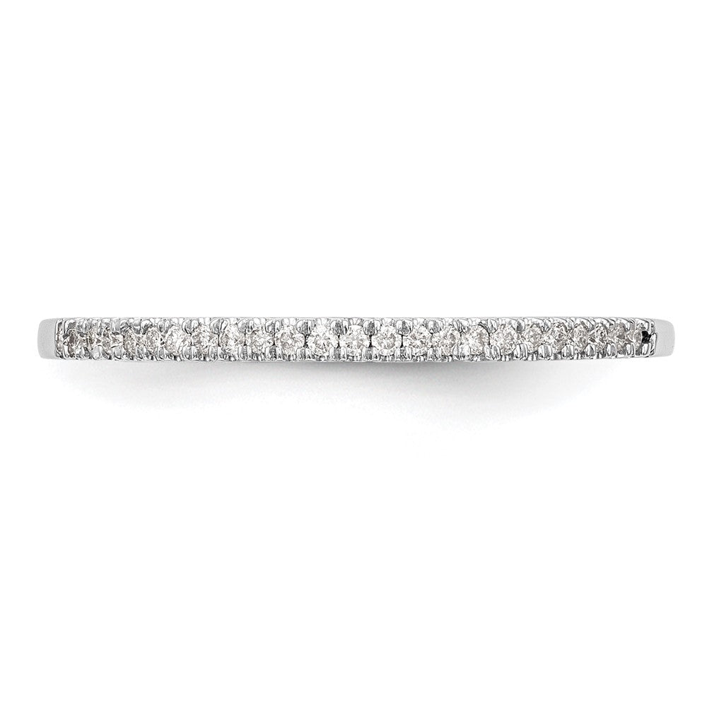 14K Weißgold Ehering mit natürlichen Diamanten