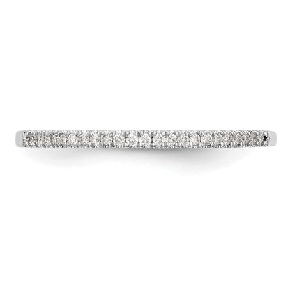 14K Weißgold Ehering mit natürlichen Diamanten