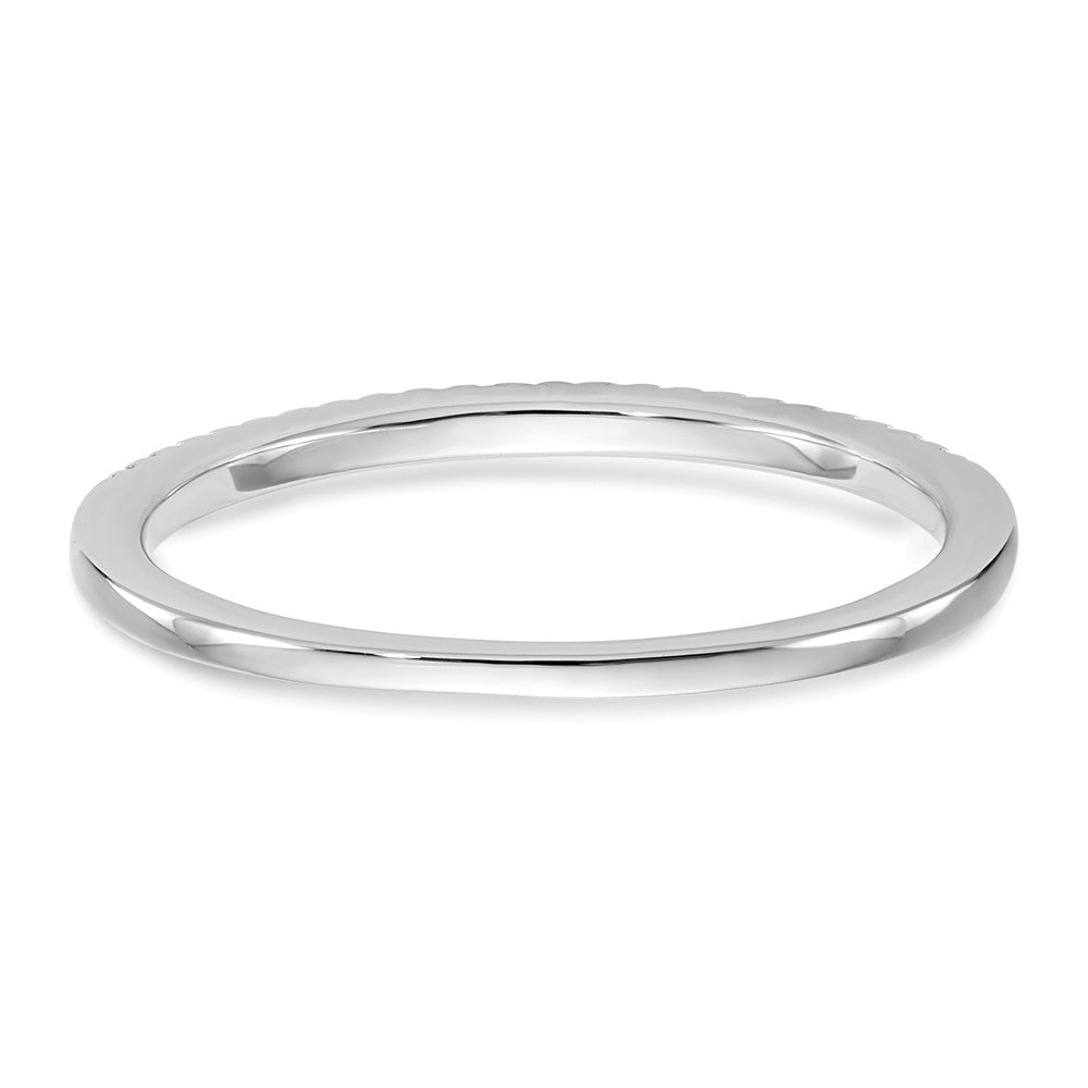 14K Weißgold Ehering mit natürlichen Diamanten
