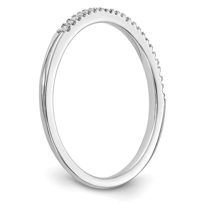 14K Weißgold Ehering mit natürlichen Diamanten