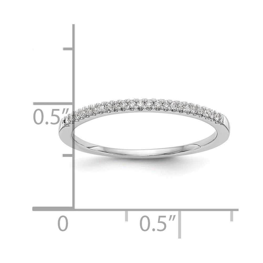 14K Weißgold Ehering mit natürlichen Diamanten