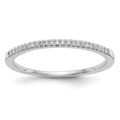 14K Weißgold Ehering mit natürlichen Diamanten