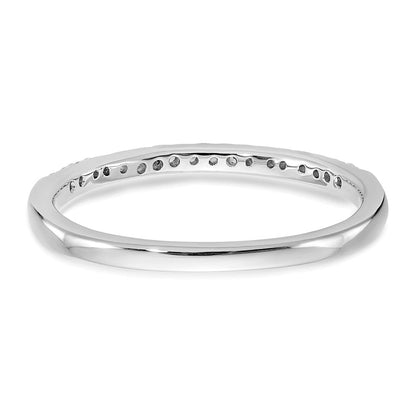 14K Weißgold Ehering mit natürlichen Diamanten, 0,168 ct Gesamtgewicht