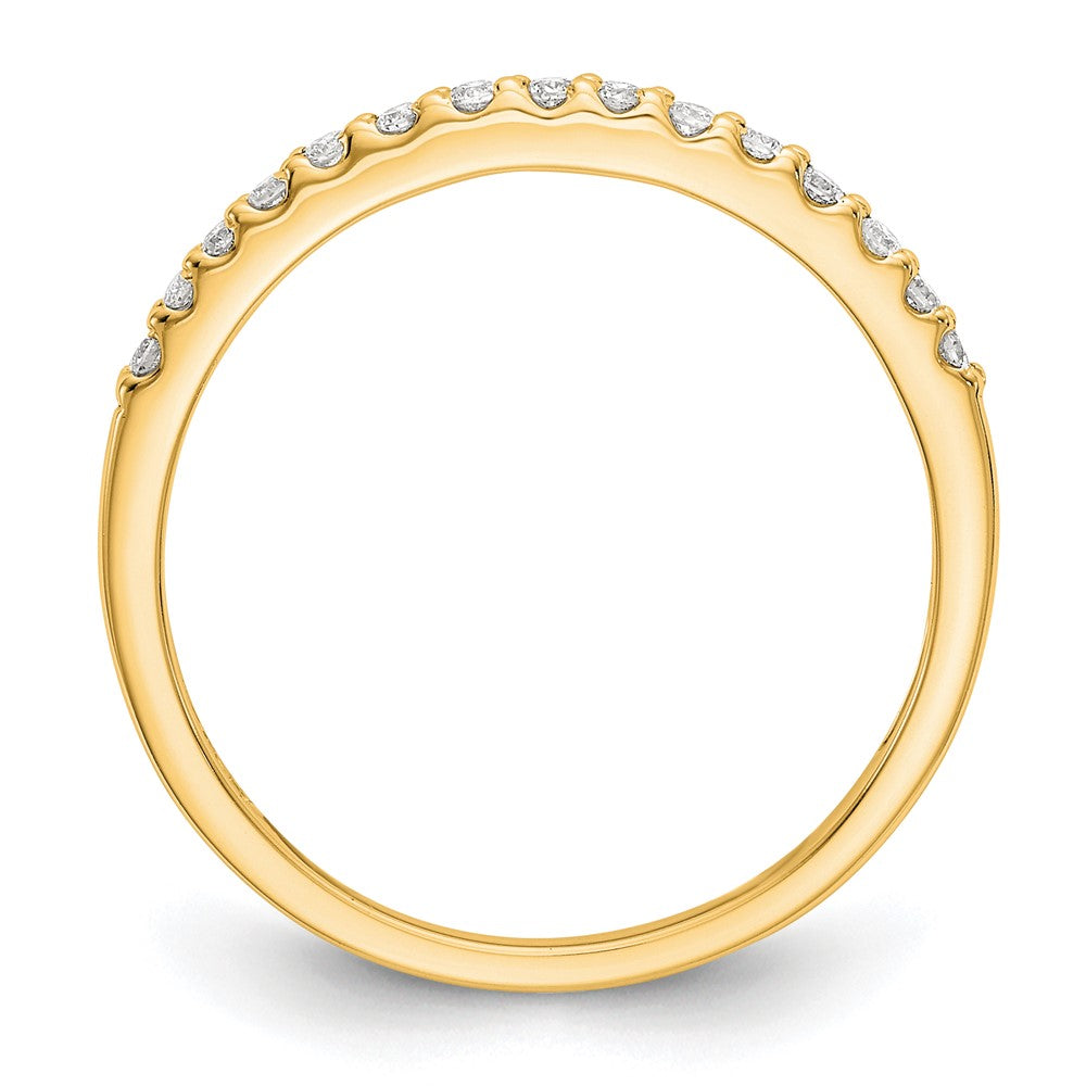 14K Gelbgold Ring mit echten Diamanten