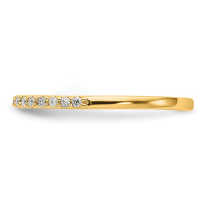 14K Gelbgold Ring mit echten Diamanten